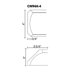 Cove Crown Molding – 96"