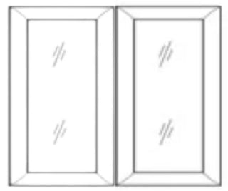Glass Door – For Wall Cabinet 30" x 42"
