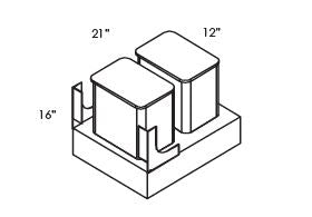 Trash Can Pullout – Double Bin