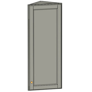 Angled Wall Cabinet – 12" × 42"