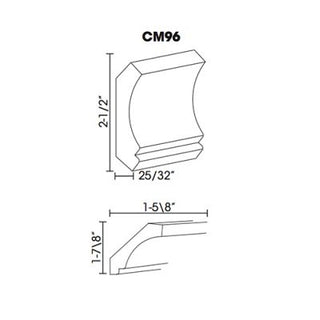 Plain Crown Molding – 96"