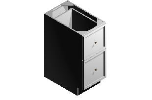 2-Drawer Base Cabinet – 18"