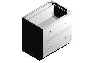 2-Drawer Base Cabinet – 36"