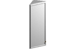 Angled Wall Cabinet – 12" × 42"