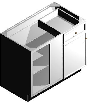 Blind Base Corner Cabinet – Pulls to 45"