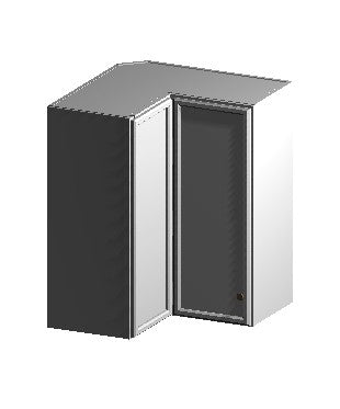 Wall Square Corner Cabinet – 24" × 24" 30"H