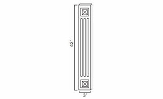 Angled Wall Filler – 42" High
