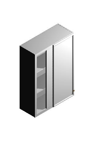 Shaker Hickory – Wall Blind Corner Cabinet – 42" High